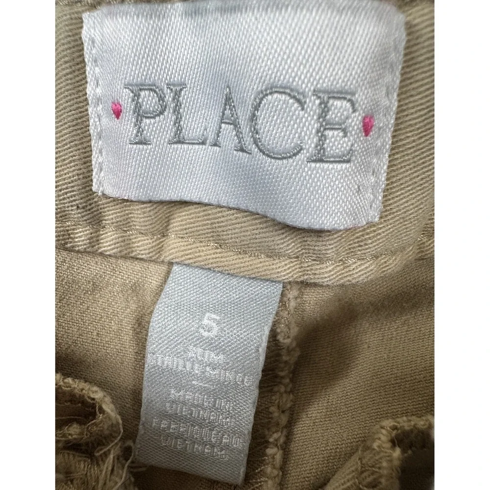 The Childrens Place Girls Uniform Shorts - Lot Of 2 - Navy Khaki 5 Slim Read